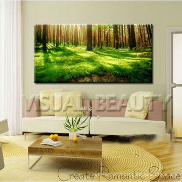 Vente en gros de peinture forestière Paysage Images Impression numérique sur toile Décor mural Artisanat